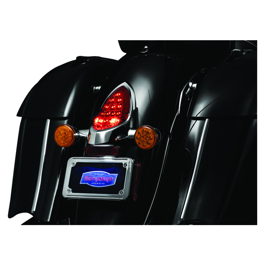 Kuryakyn 7697 Tail Light Top Trim Indian Models Chrome