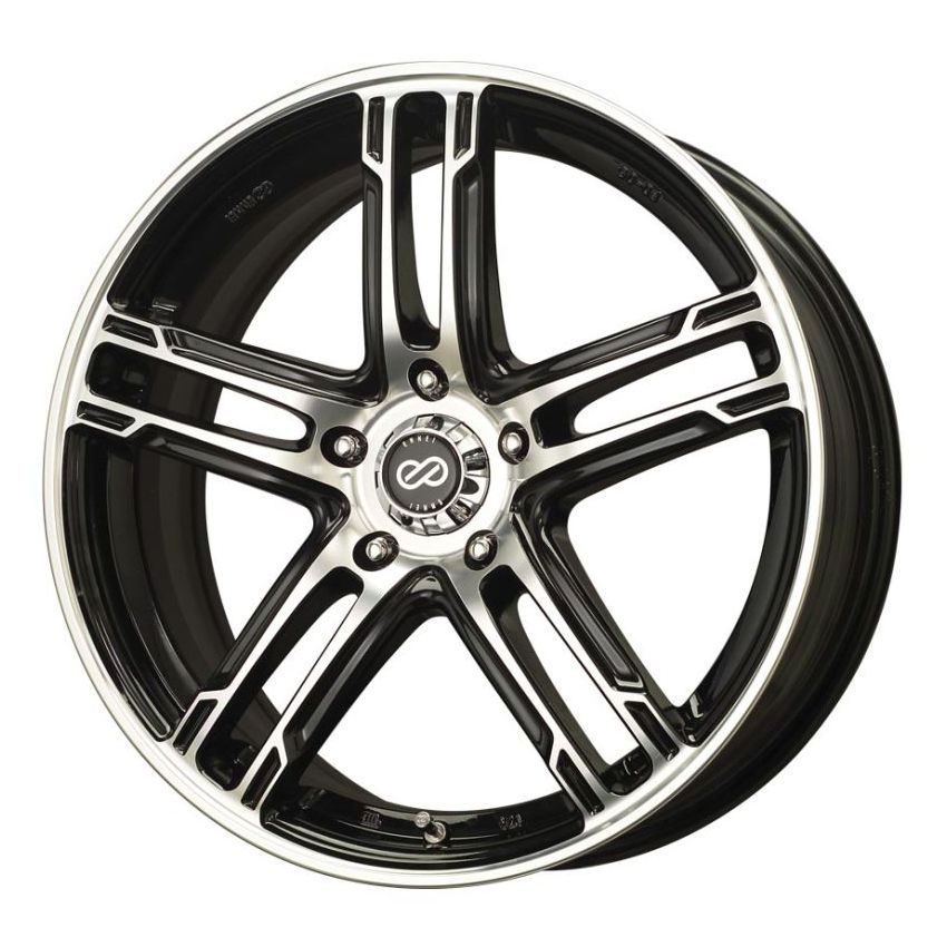 Enkei FD-05 16x7 5x114.3 50mm Offset 72.6 Bore Dia Black Machined Wheel