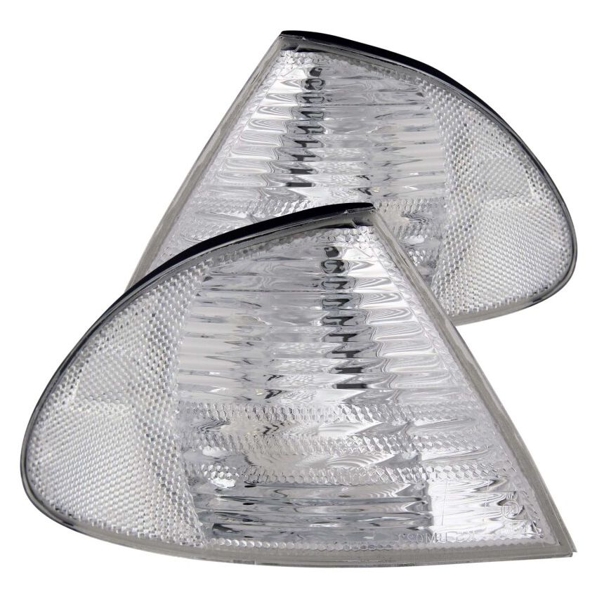 ANZO Corner Lights 1999-2001 BMW 3 Series E46 Euro Corner Lights Chrome