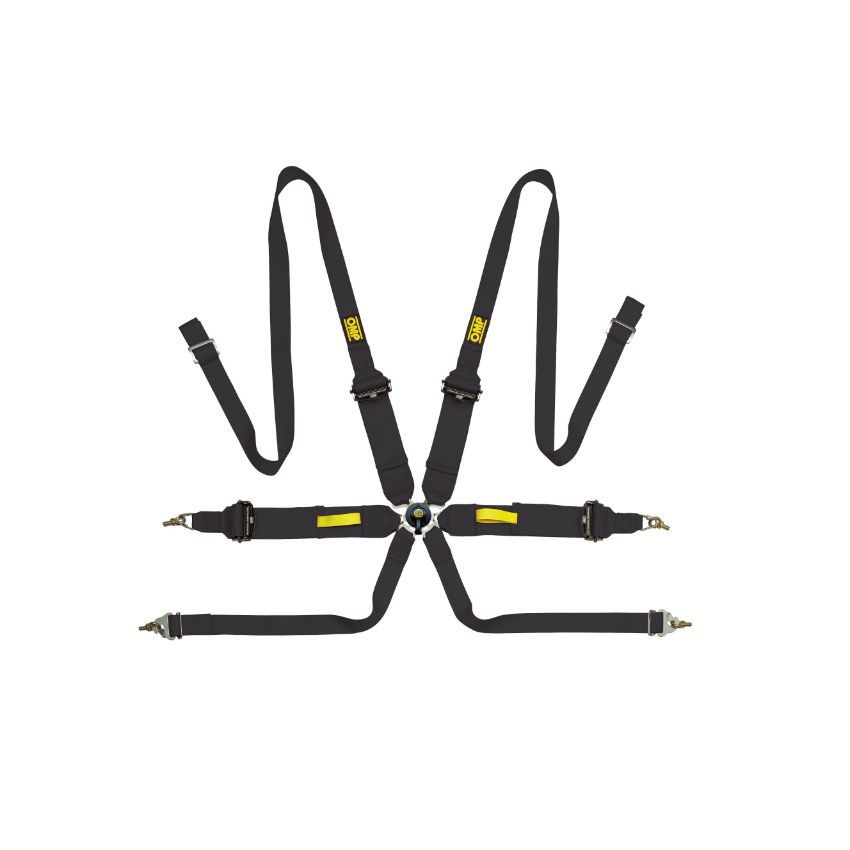 OMP RACING, INC. OMPDA0-0203-A02-071 Safety Harness Tecnica Black FIA 8853-2016