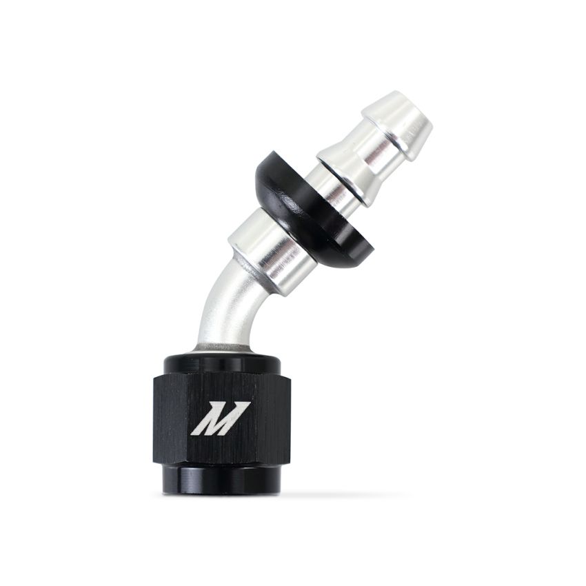 Mishimoto 45 Degree Push Lock Fitting - 4AN