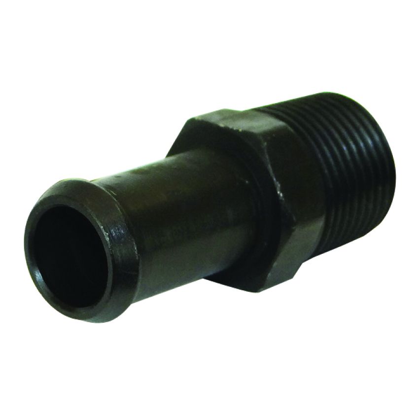 Moroso 65389 Air/Oil Separator Fuel Line Fitting - 3/8in to 1/2in Hose - Straight - Black - Single