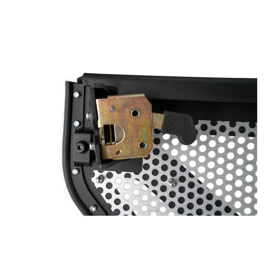 DV8 18-22 Jeep 4 Door JL/JT Aluminum Half Doors with Perforated Mesh Rear