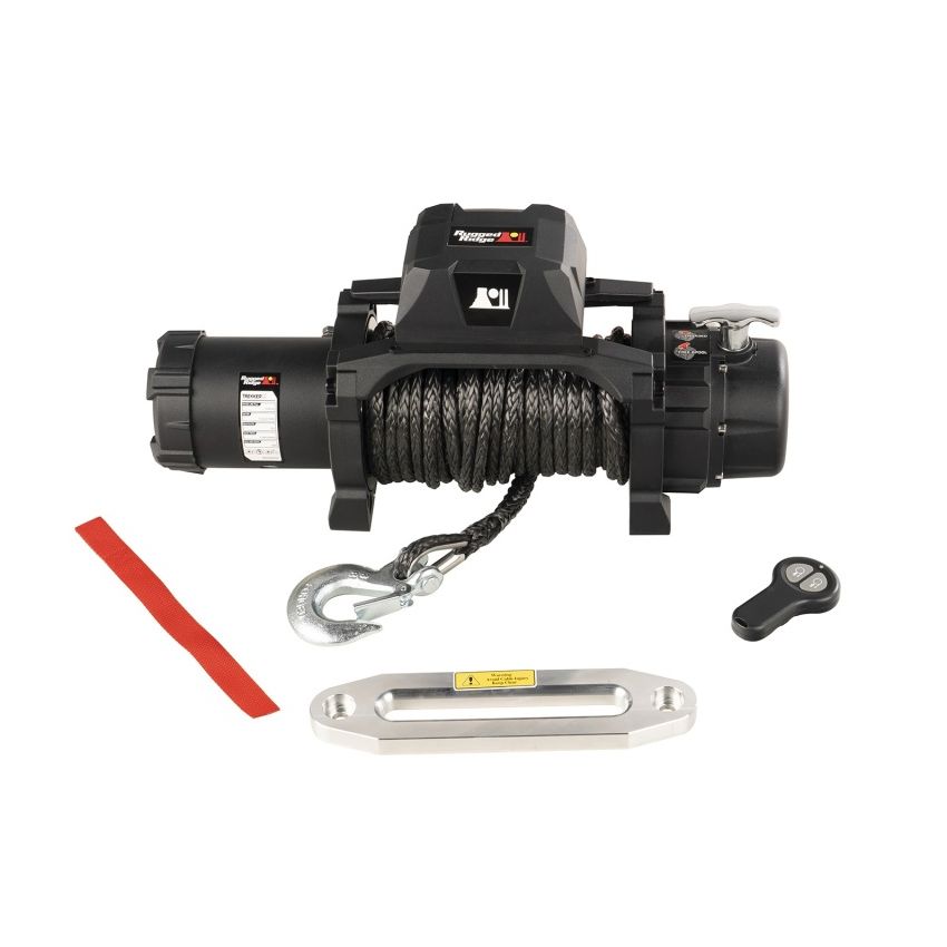 Rugged Ridge 15100.08 Trekker S10 Winch 10000lb Rope Wireless