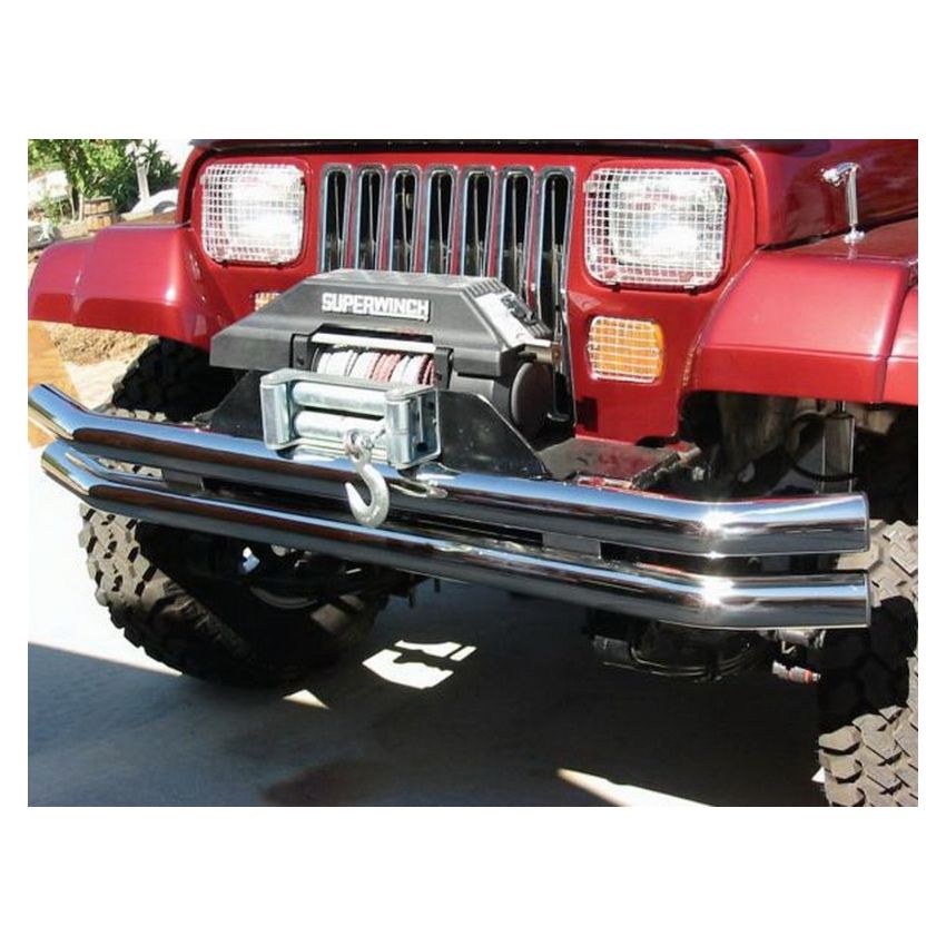 Rampage 1976-1983 Jeep CJ5 Double Tube Bumper - Stainless