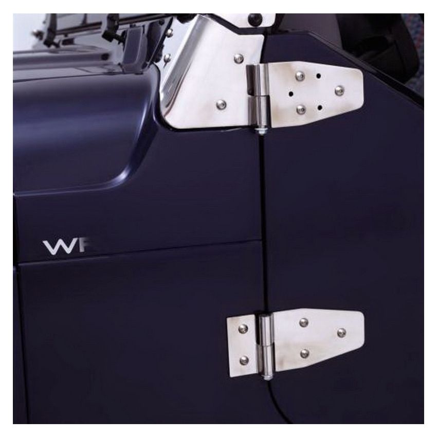 Rampage 1987-1995 Jeep Wrangler(YJ) Door Hinges - Stainless