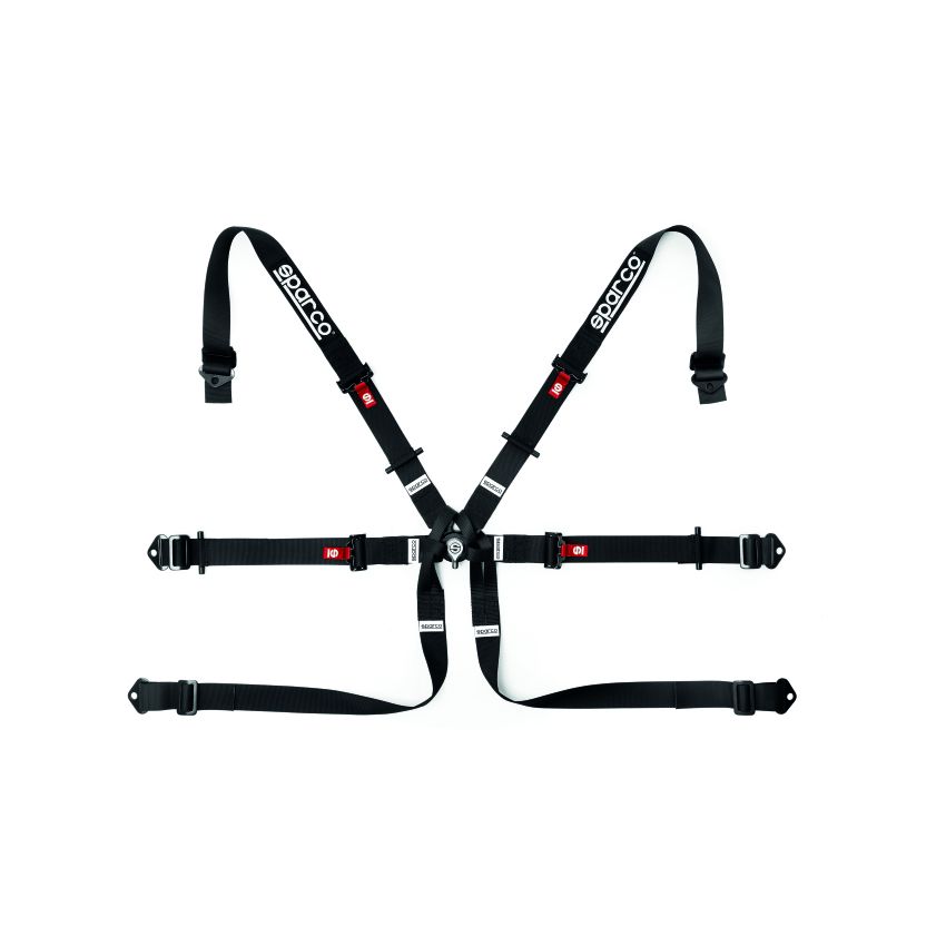 SPARCO 04819H2NR BELT 6 PNT 2in FORMULA BLK