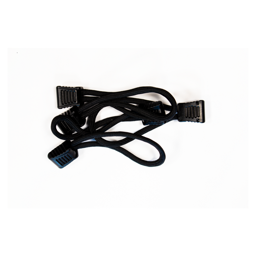 Fishbone Offroad Paracord Zipper Pulls 5 Pcs - Black