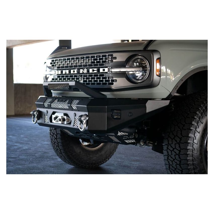 DV8 Offroad Bull Bar Add-On For DV8 Ford Bronco Bumpers - Fits 13in Elite Series Light Bar