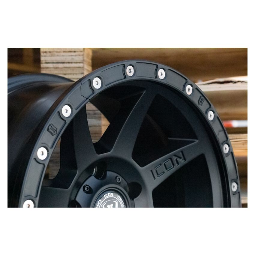 ICON 17in Compression/Alpha/Rebound Wheel Rock Ring Kit (20 Bolt)