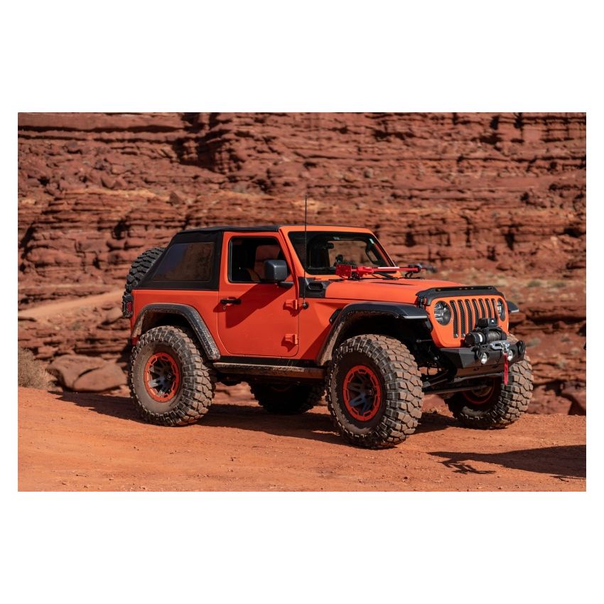 Rampage 139335 2018-2022 Jeep Wrangler (JL) Frameless Trail Plus Top Kit - Black