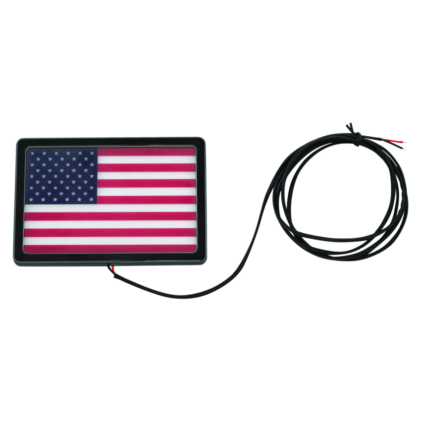 Kuryakyn 2892 Freedom Flag LED 4in X 6in Black