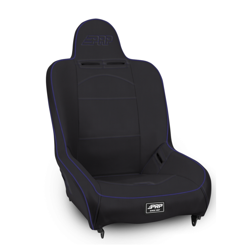 PRP Seats A100110-201-M PRP Premier High Back Suspension Seat- Black/Purple Vinyl