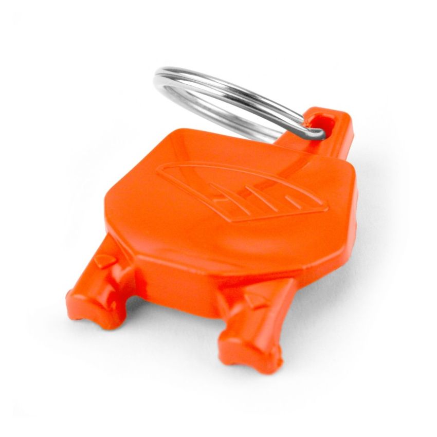 Cycra 1CYC-0002-22 Key Ring with Number Plate - Orange
