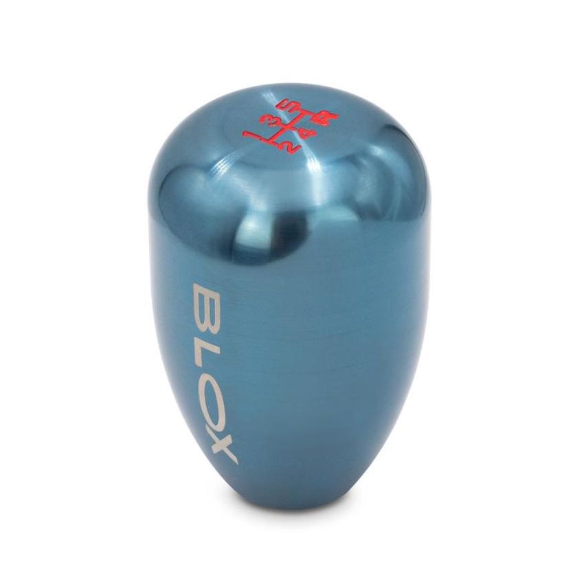 BLOX Racing 6-Speed Billet Shift Knob - Torch Blue 10x1.5mm