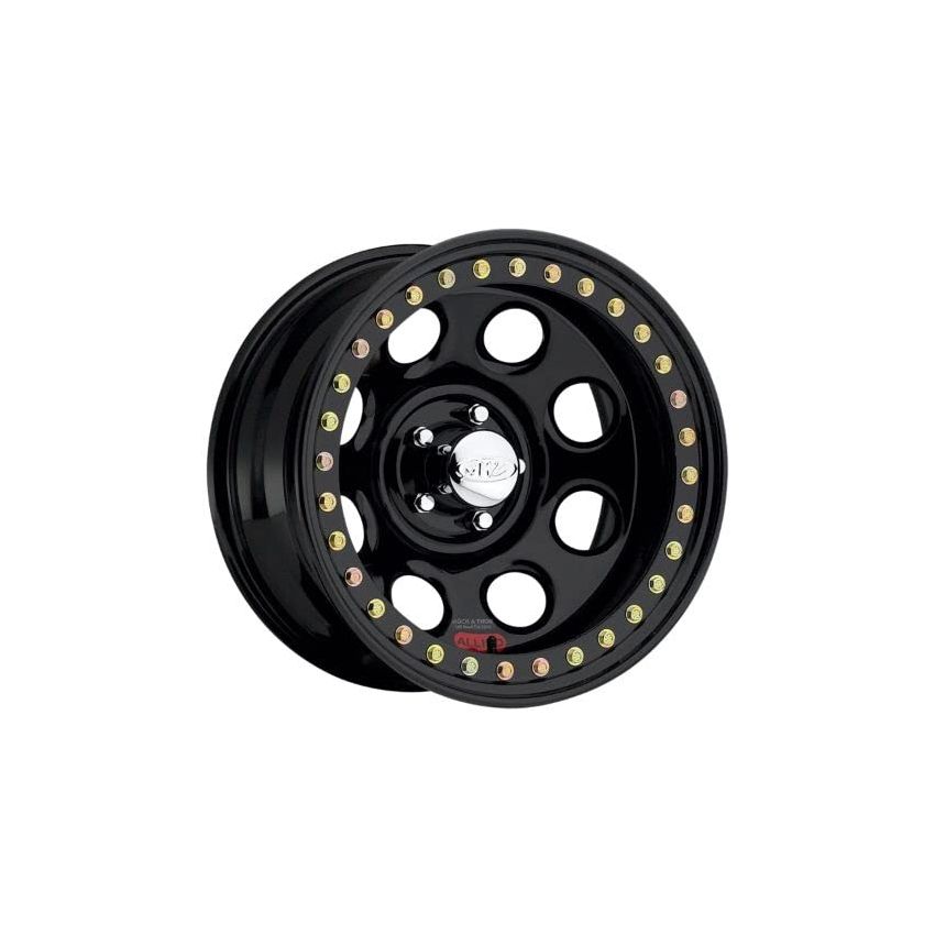 Raceline RT81 Rock 8 16x8in / 8x165.1 BP / -19mm Offset / 130.81mm Bore - Gloss Black Beadlock Wheel