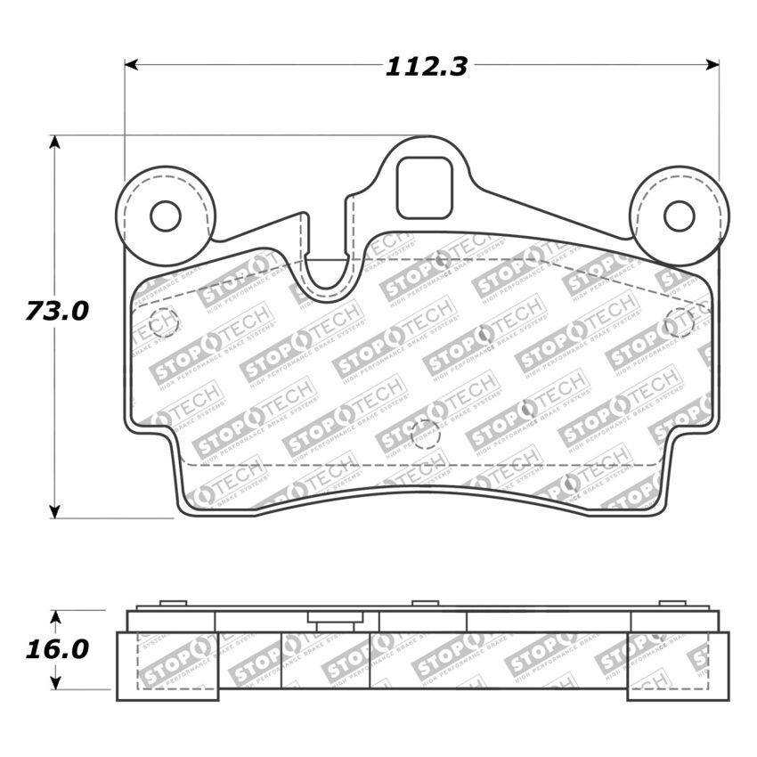 Stoptech 308.09780 Street Touring Brake Pads