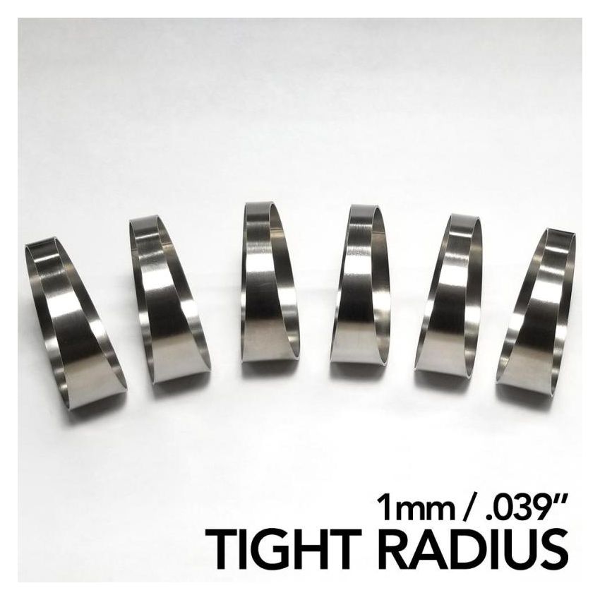 Ticon Industries 1.50in 7.5 Degree 1D/1.5in CLR Tight Radius 1mm Wall Titanium Pie Cuts - 6pk