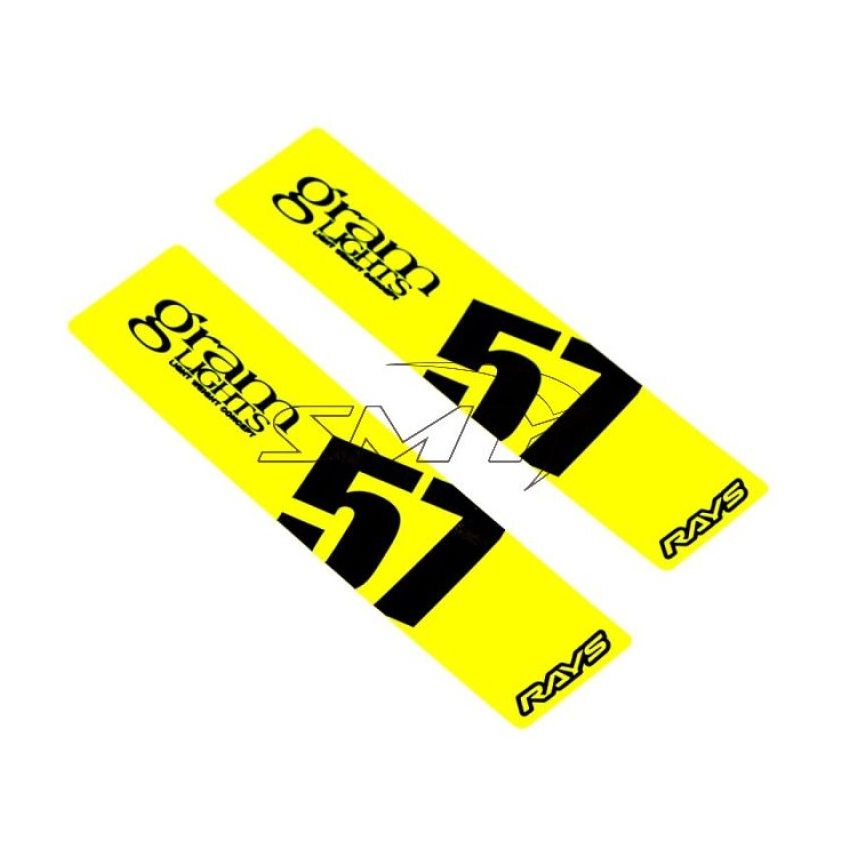 Gram Lights WC57SSTKY 57DR/57CR Spoke Sticker Luminous Yellow (2 PCS)