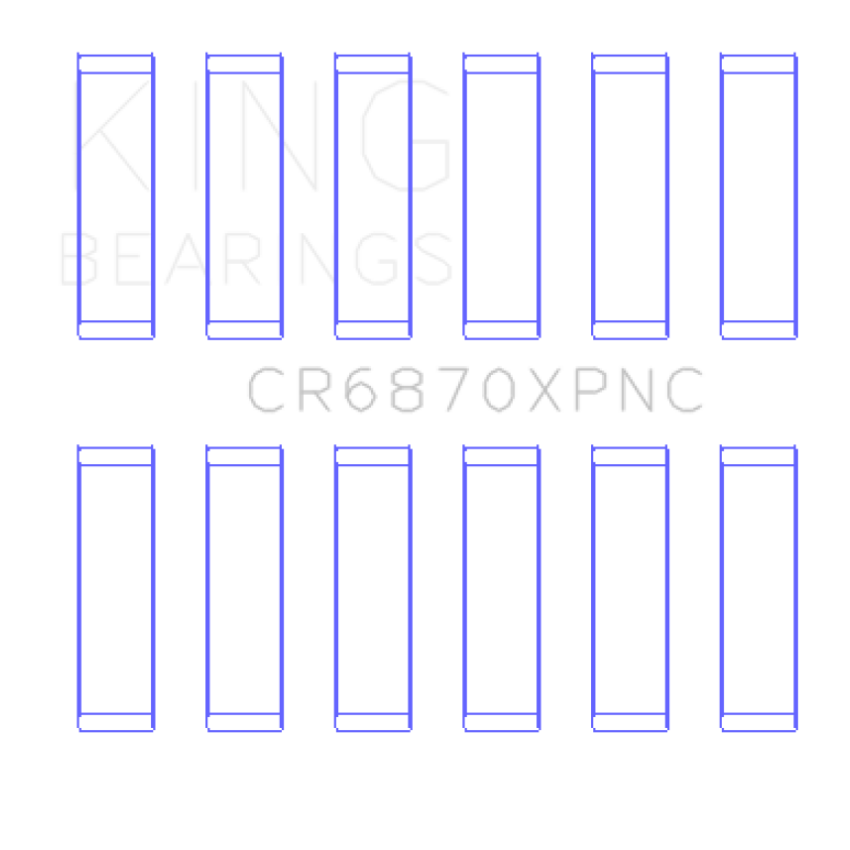 King Nissan VR38DETT (Size .025) pMaxKote Performance Con Rod Bearing Set