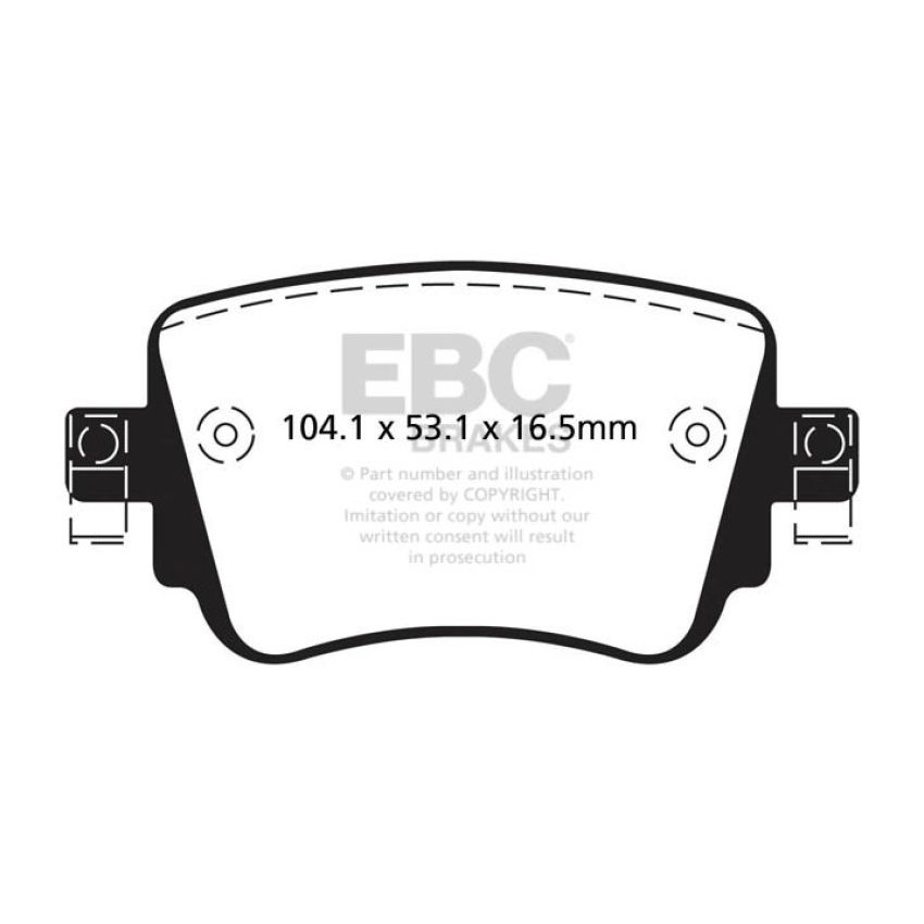 EBC UD1779 15-21 Volkswagen GTi 2.0 Turbo Ultimax2 Rear Brake Pads