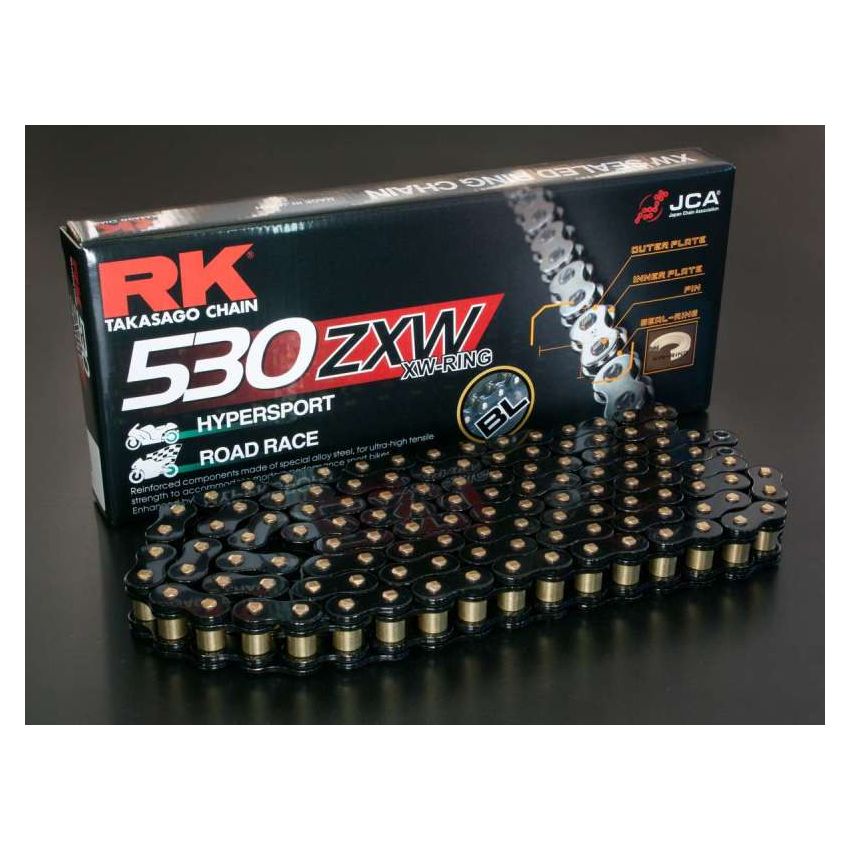 RK Chain BL530ZXW-120 BL530ZXW-120L XW-Ring - Black Scale