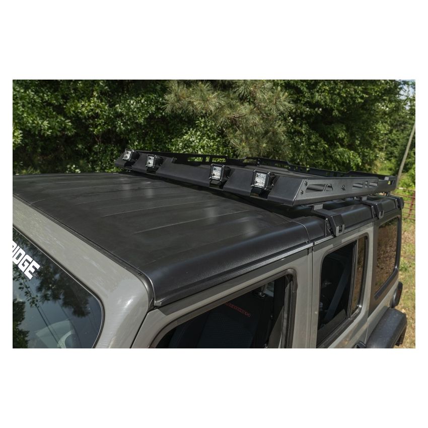 Rugged Ridge 11703.04 Roof Rack with Basket 18-20 Jeep Wrangler JL 4Dr Hardtops