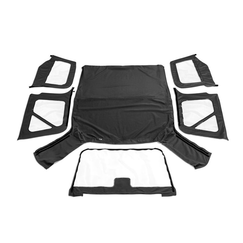 Rampage 99735 1997-2006 Jeep Wrangler(TJ) OEM Replacement Top - Black Diamond