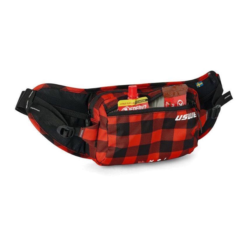 USWE 202083048 Waist Hip Pack 2L - Flannel Red