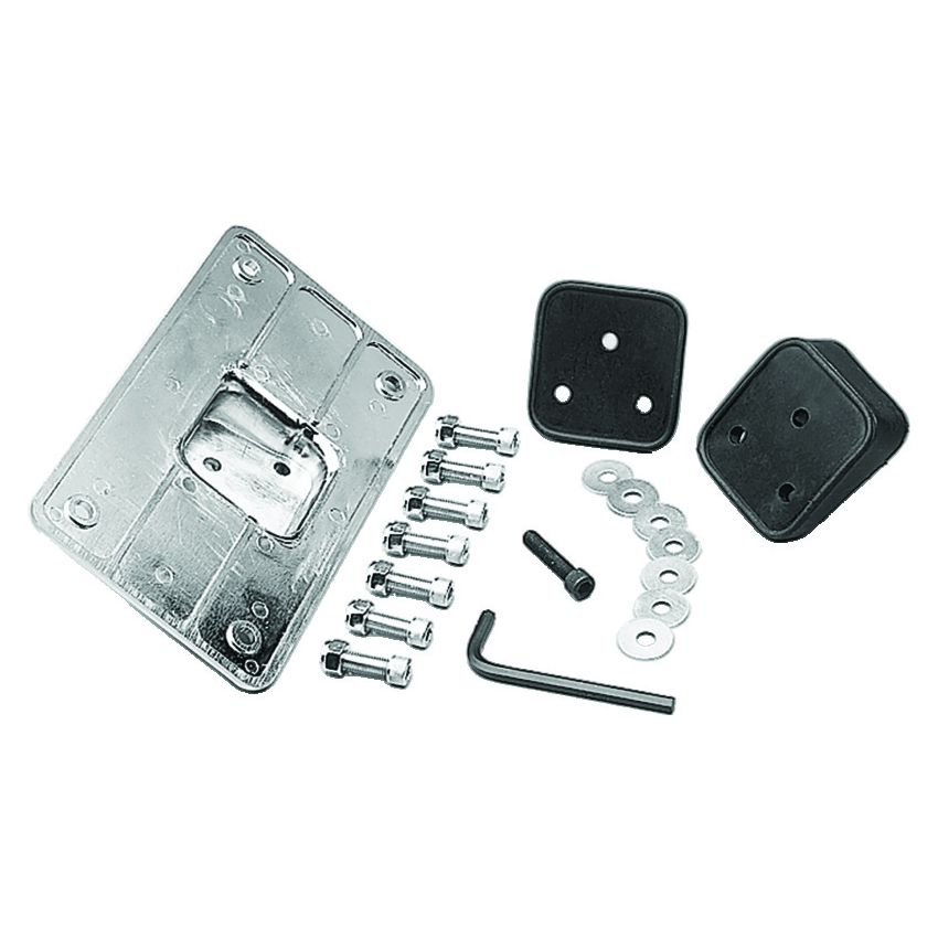 Kuryakyn 9165 Universal Laydown License Holder Chrome