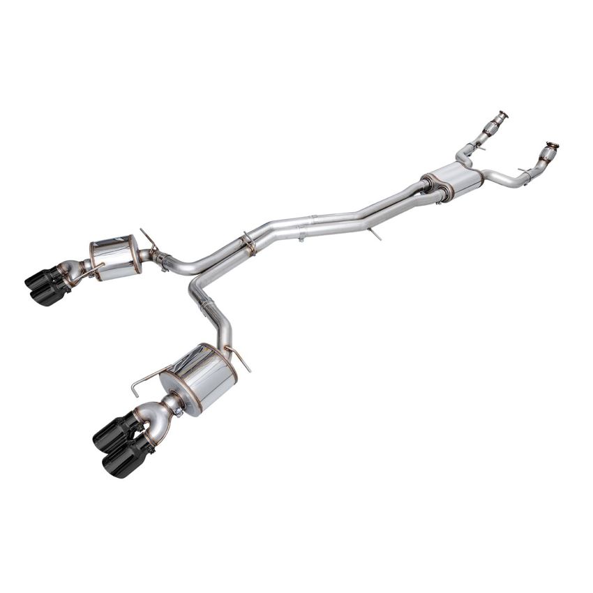 AWE Tuning 3015-43107 19-23 Audi C8 S6/S7 2.9T V6 AWD Touring Edition Exhaust - Diamond Black Tips