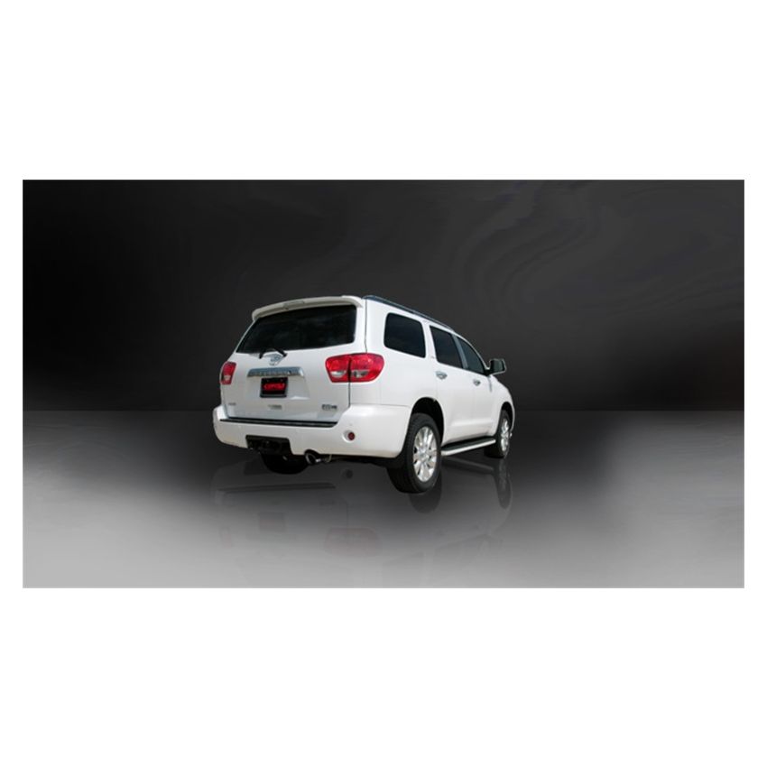 Corsa 08-13 Toyota Sequoia 5.7L V8 Touring Cat-Back Exhaust w/Black 4in Tip