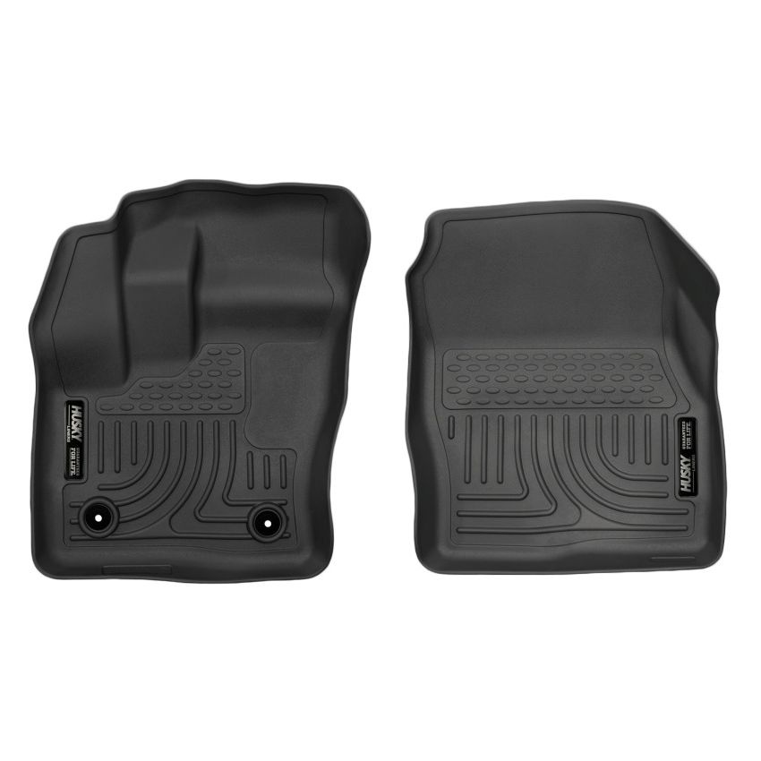 Husky Liners 2014-2015 Ford Transit Connect WeatherBeater Front Black Floor Liners