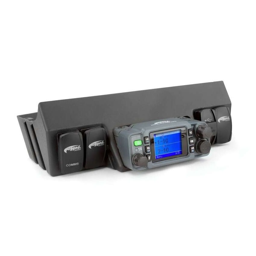 Rugged Radios MT-JK-25WP Jeep JK Upper Windshield Radio Mount GMR25 and ABM25