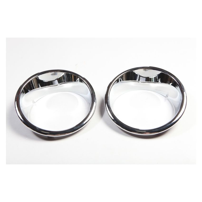 Rugged Ridge Headlight Bezels Chrome 07-18 Jeep Wrangler JK
