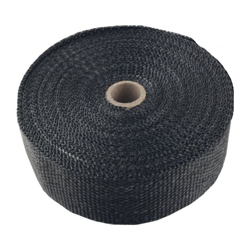 Torque Solution TS-EW-1X50BK Fiberglass Exhaust Wrap Universal 1inx50ft - Black