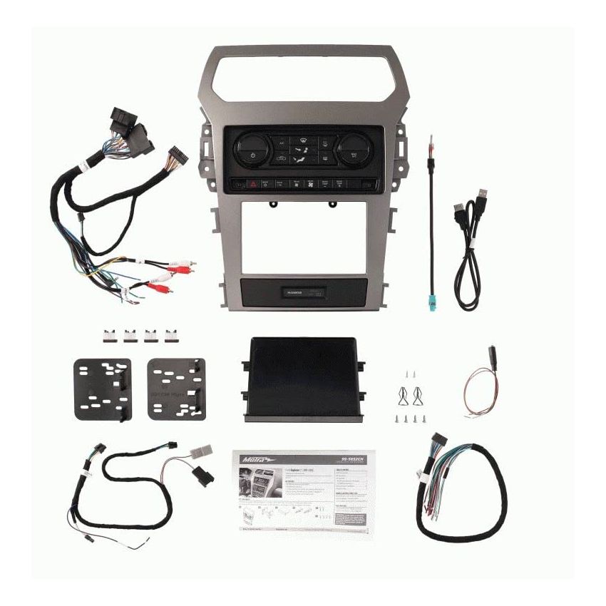 Metra 99-5852CH Ford Explorer 11-15(w/sngl-zone climate cntrl)-Turbo Tactile Radio Install kits