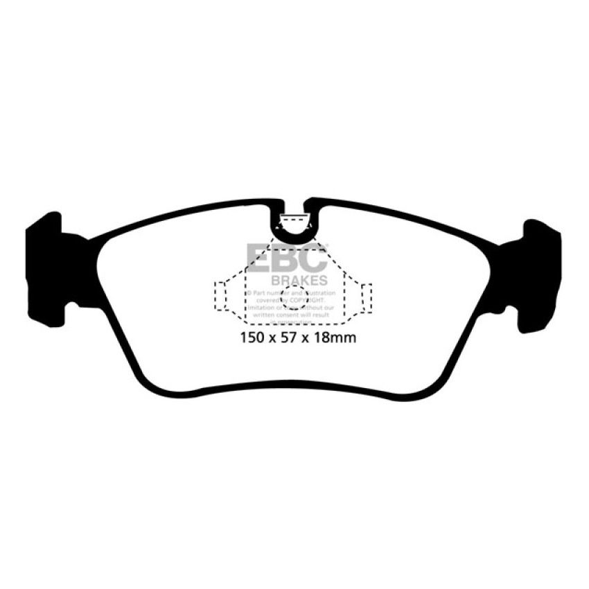 EBC UD781 99-02 BMW Z3 2.5 Ultimax2 Front Brake Pads