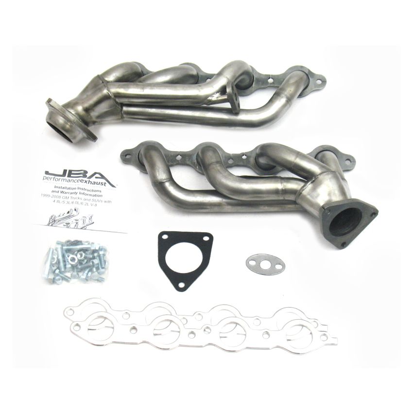 JBA 99-01 GM Truck 4.8L/5.3L LS w/o A.I.R. w/EGR 1-5/8in Primary Raw 409SS Cat4Ward Header