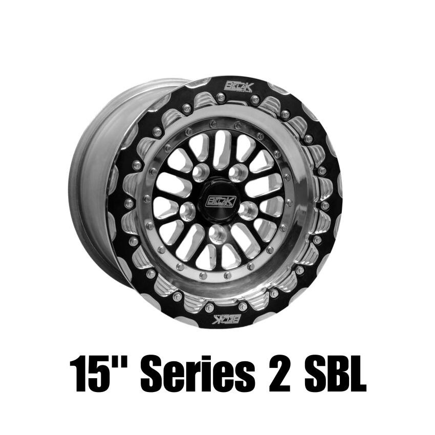 Belak Wheels 15085114S25BS-SBL Belak 15x8 / 5in BS / 5x114.3 BP / High Pad / Series 2 Wheel - Single Beadlock