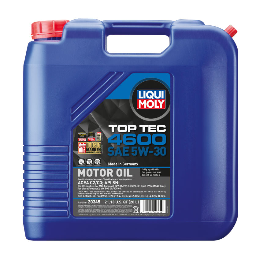 LIQUI MOLY 20345 Top Tec 4600 SAE 5W-30