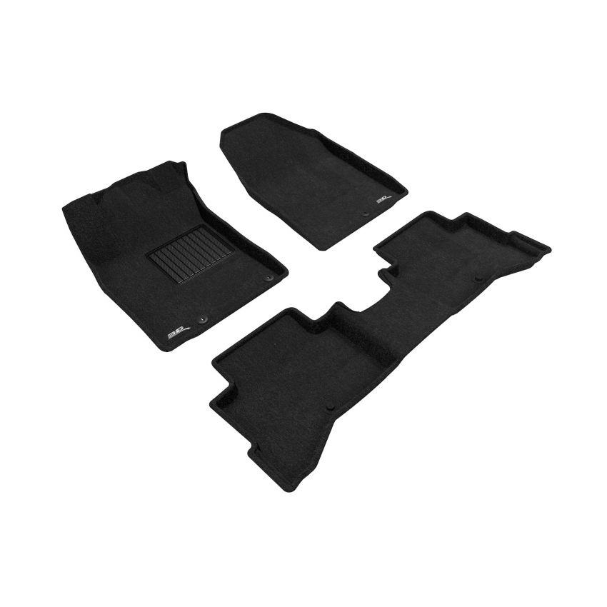 3D MAXpider L1KA04404709 2017-2022 Kia Niro Elegant Floor Mat- Black 1St Row 2Nd Row