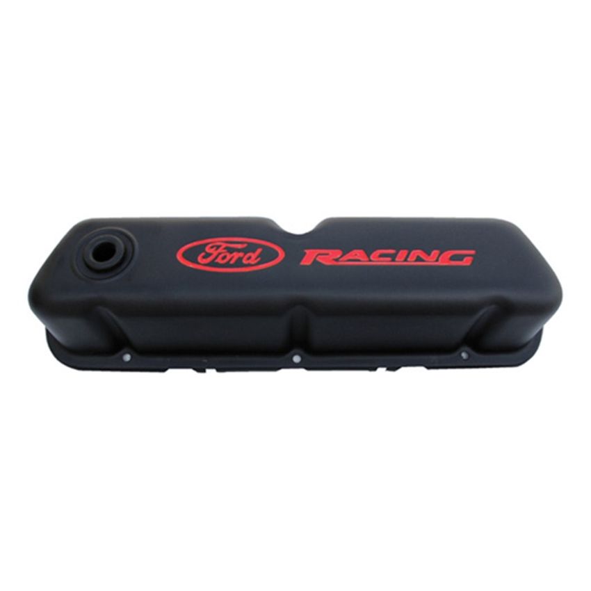 FORD FRD302-072 Black Steel Valve Cover Set w/Ford Racing Logo