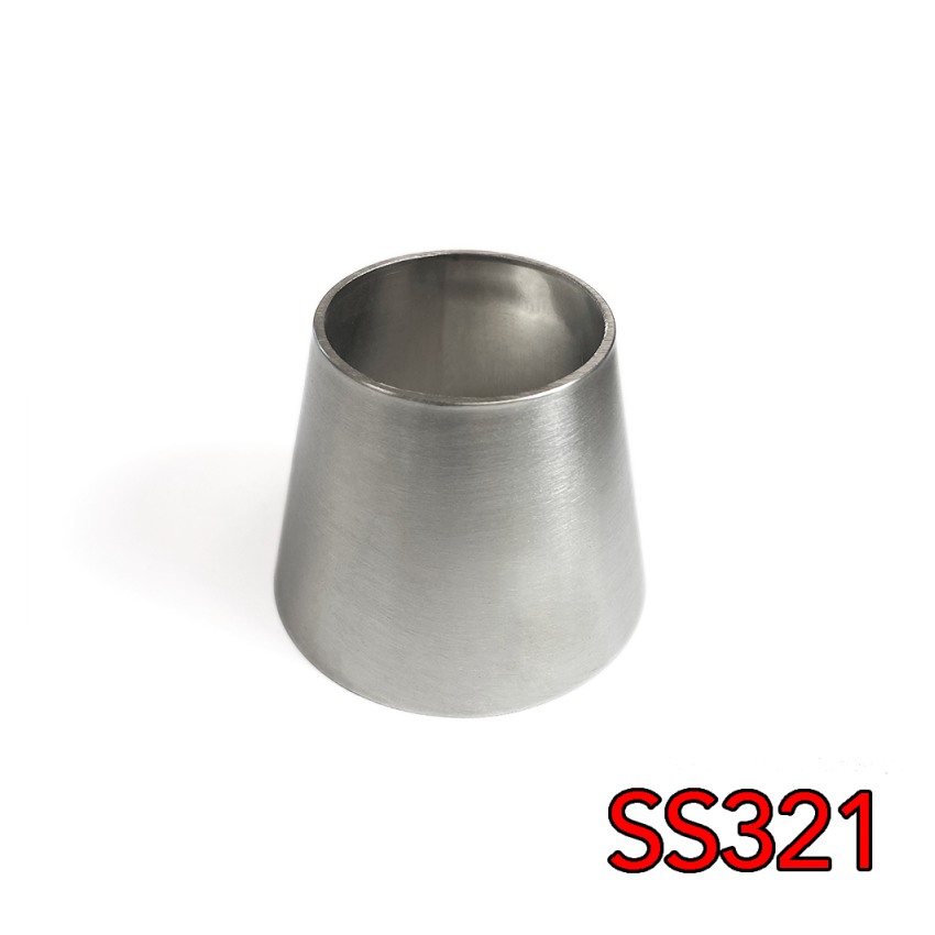 Stainless Bros 707-07663-0000 2.5in to 3in SS321 Transition Reducer 1.188in Overall Length - 16GA/.065in Wall
