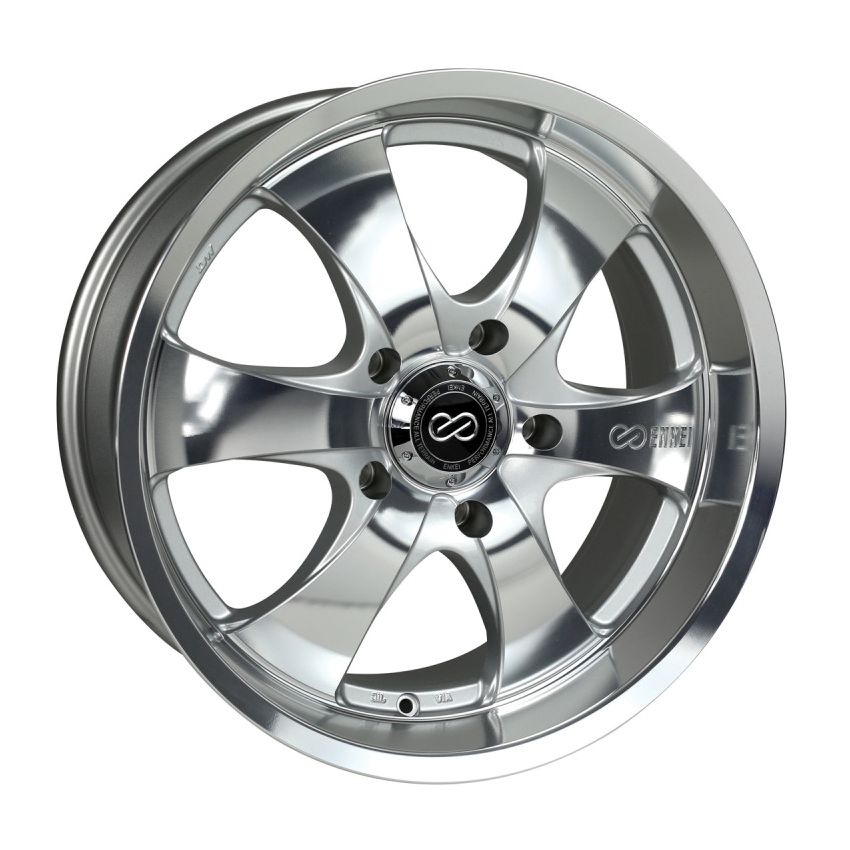 Enkei 482-780-7310MF M6 Universal Truck & SUV 17x8 10mm Offset 5x127 Bolt Pattern 71.6mm Bore Mirror Finish Wheel