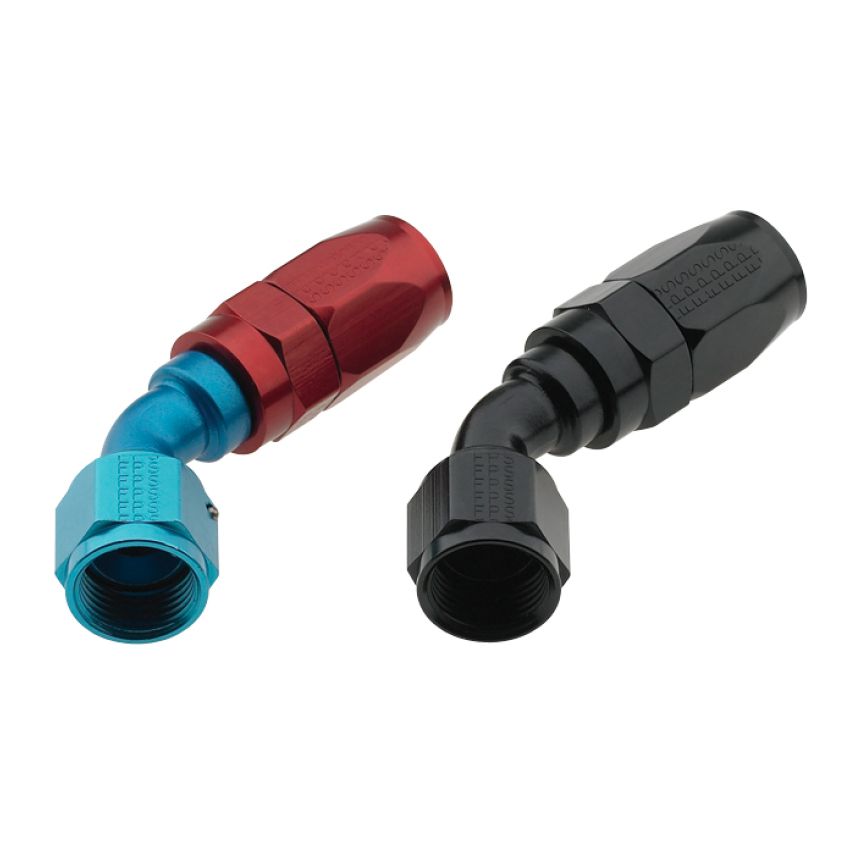 FRAGOLA FRG224504-BL Hose Fitting #4 45 Deg Pro-Flow Black