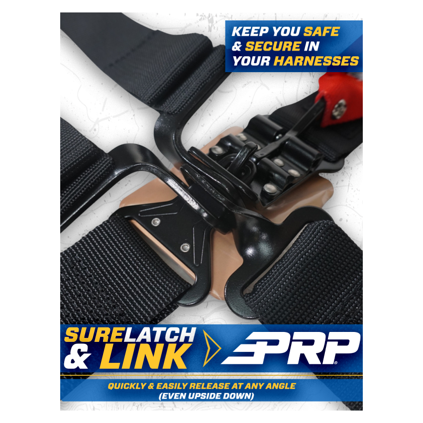 PRP Seats SB4.2LL-B PRP 4.2 Harness with Latch / Link Lap Belt- Blue