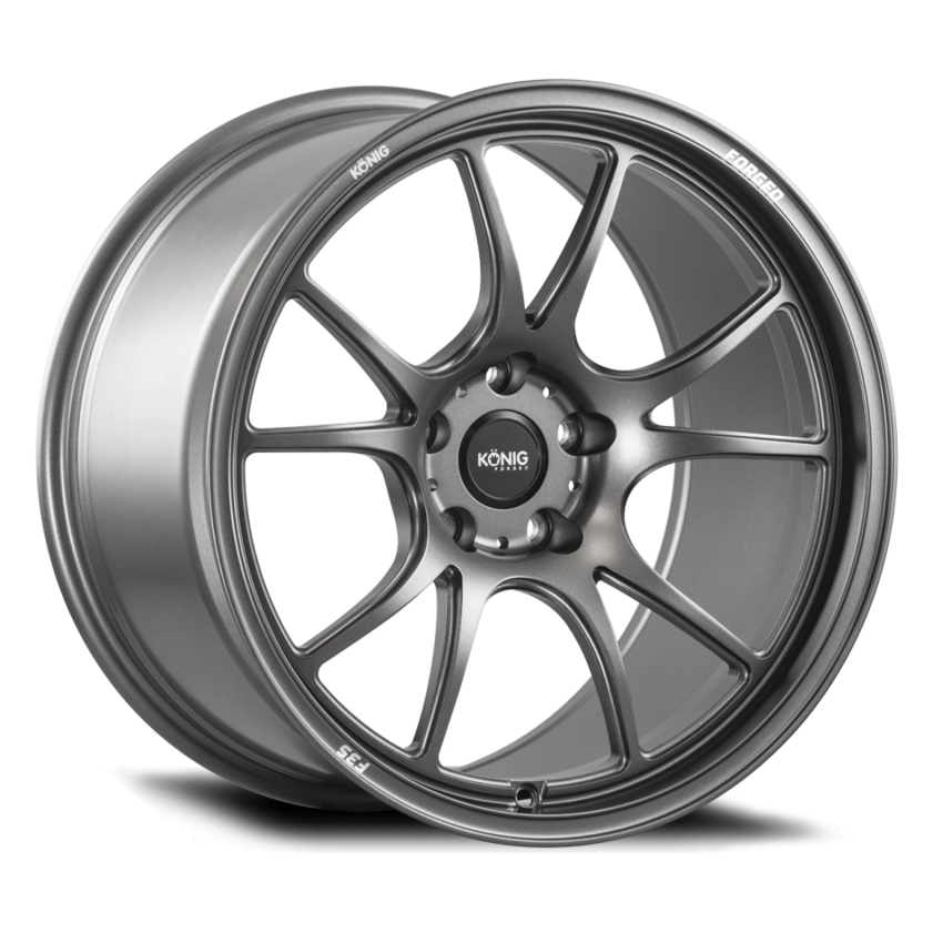 Konig F3S8851435G Forged F3S 18X8.5 5X114.3 ET35 Satin Charcoal Knurled Bead