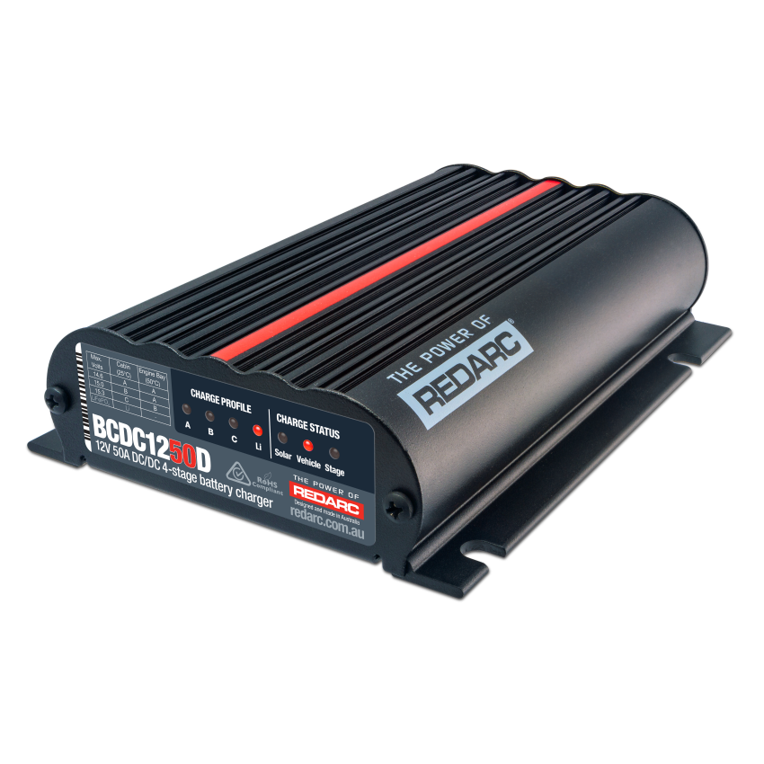 REDARC BCDC1250D DC/DC 4-Stage In-Vehicle Battery Charger - 12V 50A