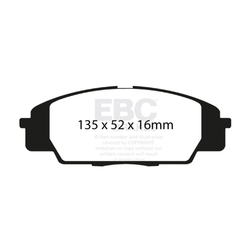 EBC UD829 07-11 Acura CSX (Canada) 2.0 Type S Ultimax2 Front Brake Pads